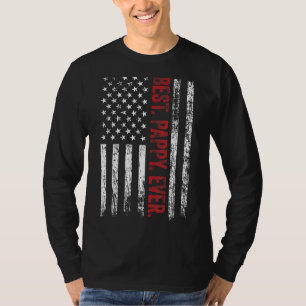 Manar Best Pappy Alltid Amerika USA Flagga Pappa F T Shirt