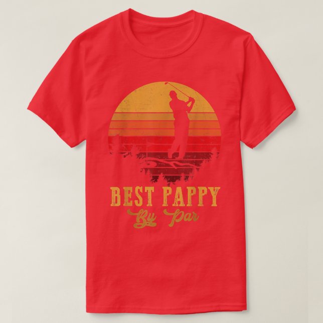 Manar Best Pappy by Par Fars dag Golf Golfing  T Shirt (Design framsida)