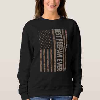 Manar Best Peepaw Aldrig amerikanska Flagga Grandp T Shirt