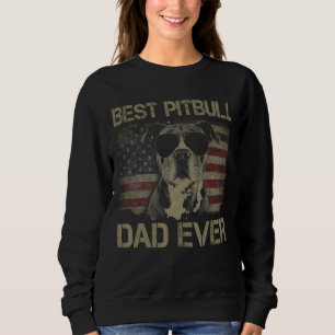 Manar Best Pitbull Pappa Allamerikanska Flagga Da T Shirt