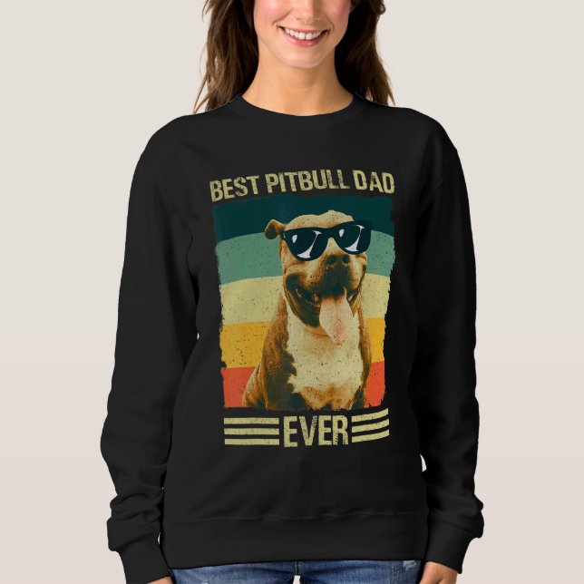 Manar Best Pitbull Pappa Far Fransk Hund T Shirt (Framsida)