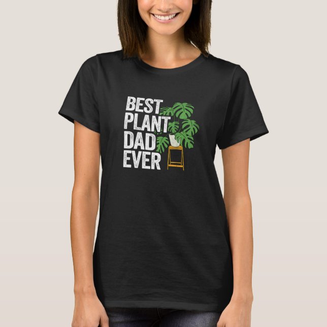 Manar Best Plant Pappa någonsin Garden Landscaper  T Shirt (Framsida)