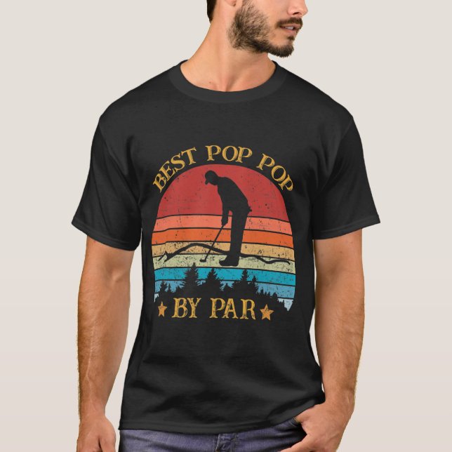 Manar Best pop by Par Fars dag Golf Älskare T Shirt (Framsida)
