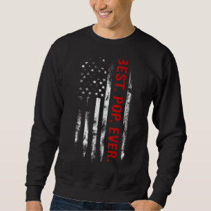 Manar Best Pop någonsin Vintage USA American Flagg Lång Ärmad Tröja