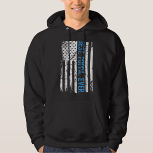 Manar Best Poppa någonsin Förenta staterna Flagga Hoodie