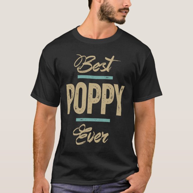 Manar Best Poppy Allny Fars dag Gift T Shirt (Framsida)