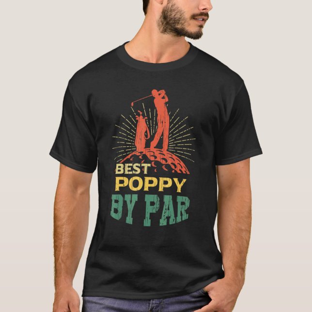 Manar Best Poppy by Par Fars dag Golf Golfer T Shirt (Framsida)