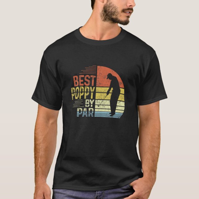 Manar Best Poppy by Par Pappa Fars dag Gift Gol T Shirt (Framsida)