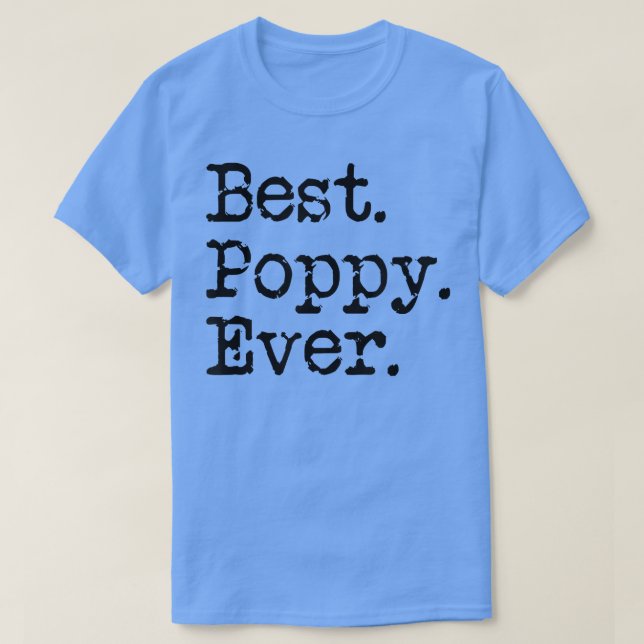 Manar Best Poppy, morfar, morfar, morfar T Shirt (Design framsida)