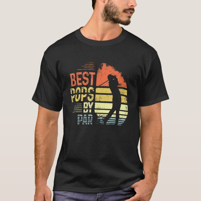 Manar Best Pops by Par Pops Fars dag Golf Golfer T Shirt (Framsida)
