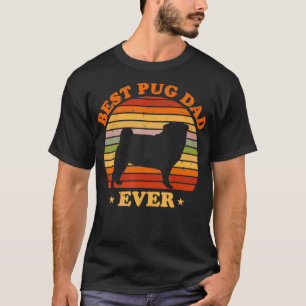 Manar Best Pug Pappa någonsin Fars dag pug älskare T Shirt
