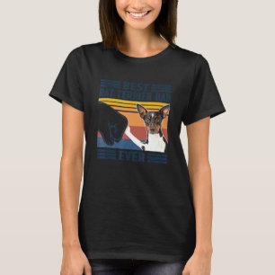 Manar Best Råtta Terrier Pappa Alltid Hund Fars da T Shirt