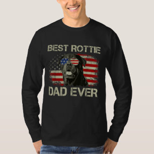 Manar Best Rottie Pappa All Rottweiler American Fl T Shirt