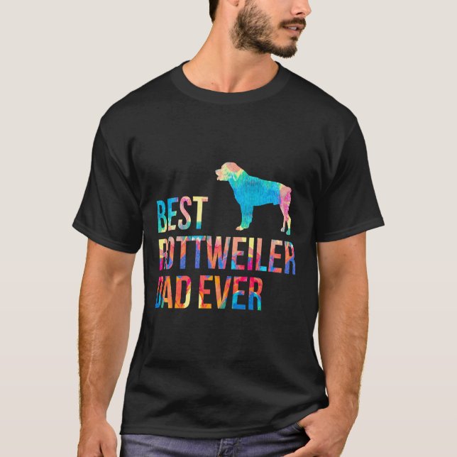 Manar Best Rottweiler Pappa Manar Boys Rottie Gift T Shirt (Framsida)