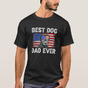 Manar Best Rottweiler Pappa någonsin American Flag T Shirt