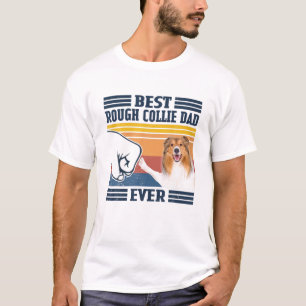 Manar Best Rough Collie Pappa Alltid Rolig hund Äl T Shirt