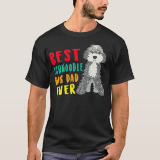 Manar Best Schnoodle Hund Pappa Alltid Fars dag Fu T Shirt