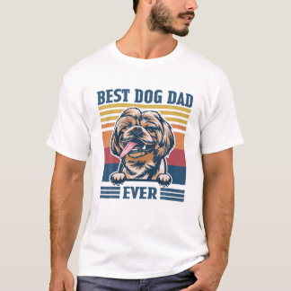 Manar Best Shih Tzu Pappa AllRolig hund Pappa Papp T Shirt