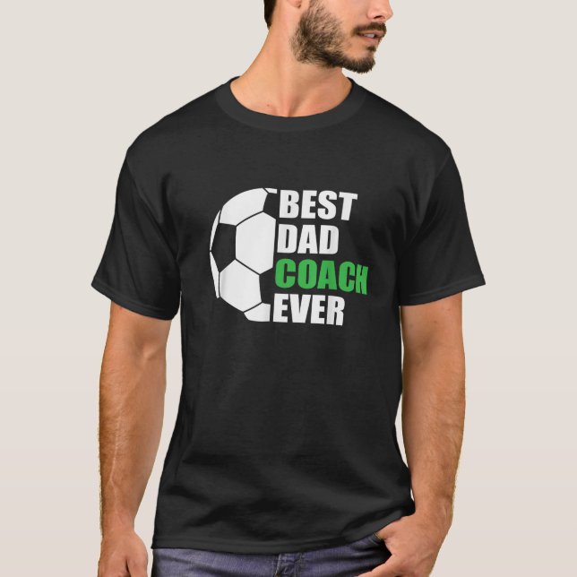 Manar Best Soccer Pappa Coach All Far Ocer Coac T Shirt (Framsida)