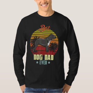 Manar Best Stprisdshire Bull Terrier Pappa Now Dad T Shirt