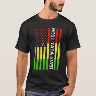 Manar Best Tata någonsin USA Flagga Funny Grandpa T Shirt
