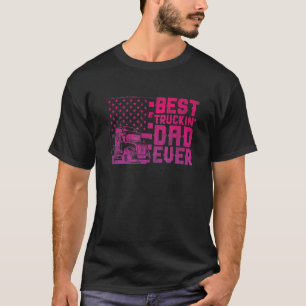 Manar Best Truckin Pappa Aldrig USA flagga Trucker T Shirt