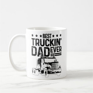Manar Best Truckin' Pappa Now Lastbil Driver Far Kaffemugg