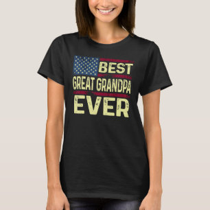 Manar Best Underbar Grandpa All American Patriotic T Shirt