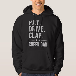 Manar Betalar Drive Clap Cheer Pappa Cheerlead Far Hoodie