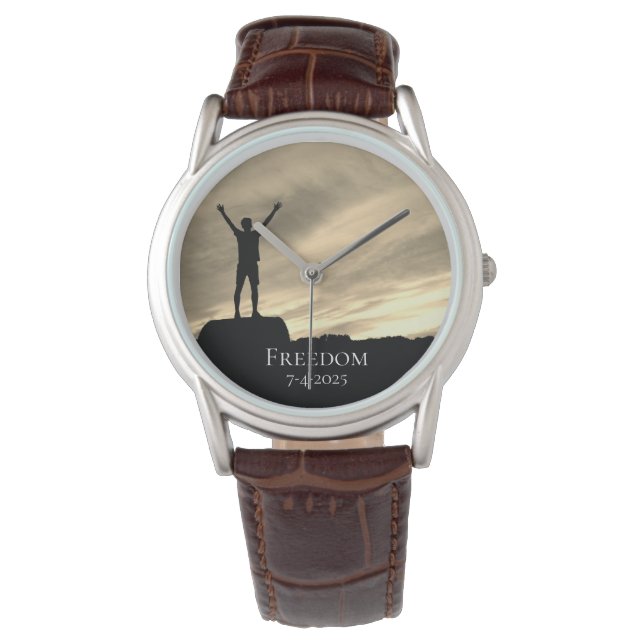 *~* Manar Beviljande av Studenten Pension frihet Armbandsur (Framsida)