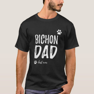 Manar Bichon Hund Pappa Best All Funny Gift Idea T Shirt