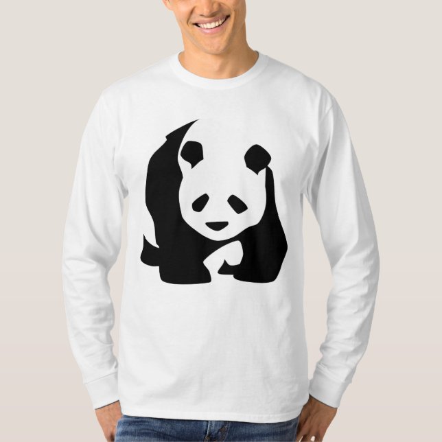 Manar BIG Panda långärmad t-shirt (Framsida)