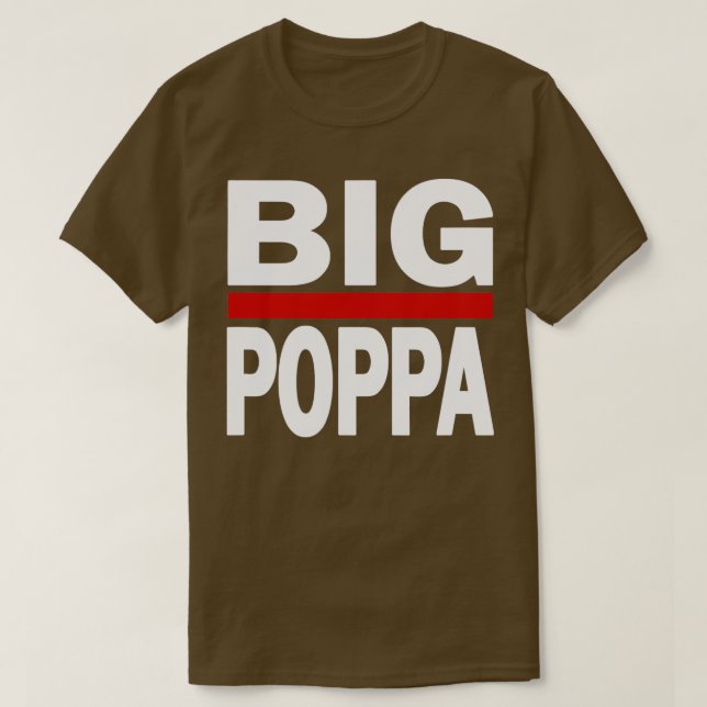 Manar Big Poppa Hip hop Pappa Fars dag T Shirt (Design framsida)