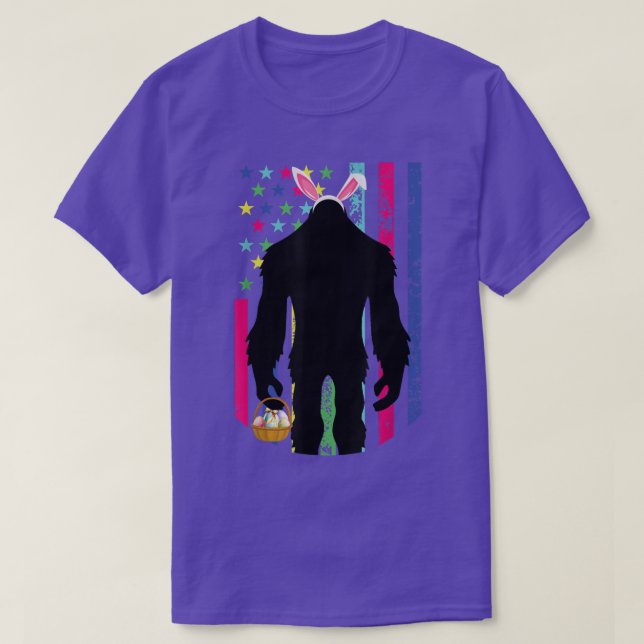 Manar Bigfoot Ester Egg Funny Påsk Day Kärlek Sasq T Shirt (Design framsida)
