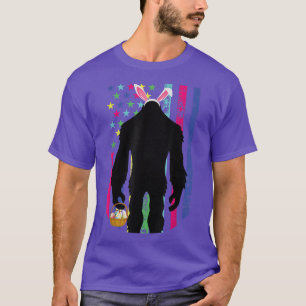 Manar Bigfoot Ester Egg Funny Påsk Day Kärlek Sasq T Shirt