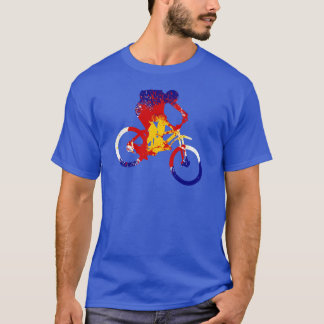 Manar biker för berg för Colorado flagga Tee