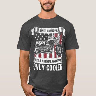 Manar Biker Grandpa Ride MotorCycle Lov. T Shirt