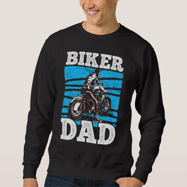MANAR BIKER PAPPA 1 LÅNG ÄRMAD TRÖJA (Framsida)