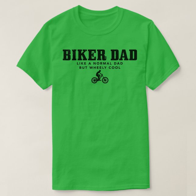 Manar Biker, Pappa, bergsbike Funny MB Fars dag T Shirt (Design framsida)