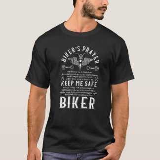 Manar Bikernas Prayer Motorcle Biker Motocross T Shirt