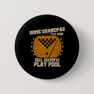 Manar Billiards Grandpa Shirt - Verkligt spel Knapp