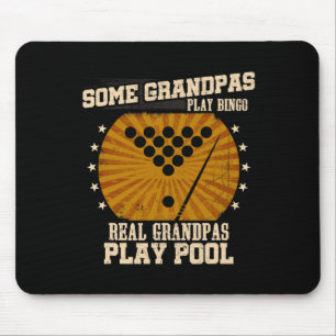 Manar Billiards Grandpa Shirt - Verkligt spel Musmatta