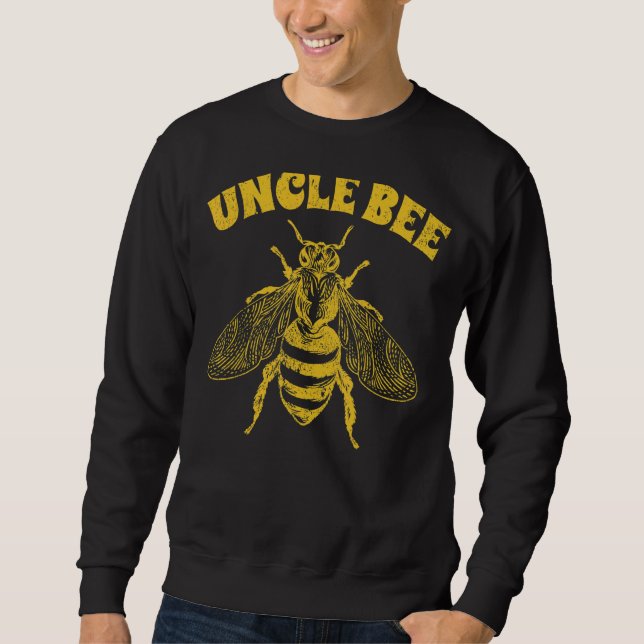 Manar biodlare som bibehåller farbror Bee Fars dag Lång Ärmad Tröja (Framsida)