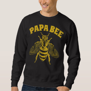 Manar biodlare som bibehåller Pappa Bee Fars dag Lång Ärmad Tröja
