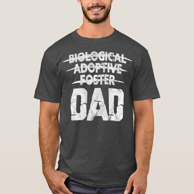 Manar biologiska adoptivprogram för Pappa-adoption T Shirt (Framsida)