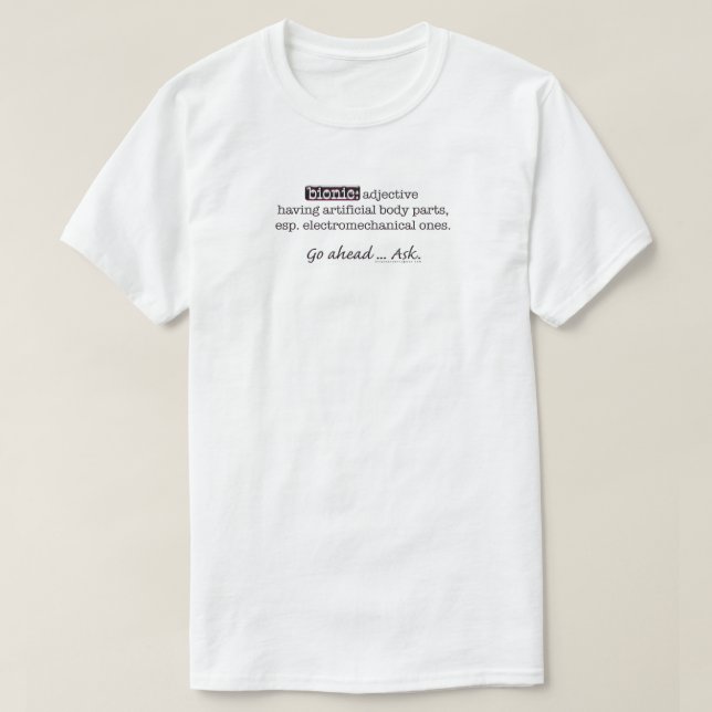 Manar Bioniska definition T Shirt (Design framsida)