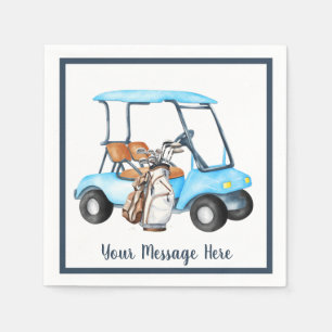 Manar Birthday Pension Golf Temaparty Pappersservett