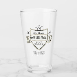 Manar BIRTHDAY Personlig (ADD NAMN) PINT GLASS Glaskopp