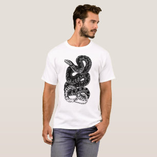 Manar Black and White Snake Shirt Tröja