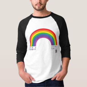 Manar Black B-boll Shirt Rainbow God Jesus Sav T